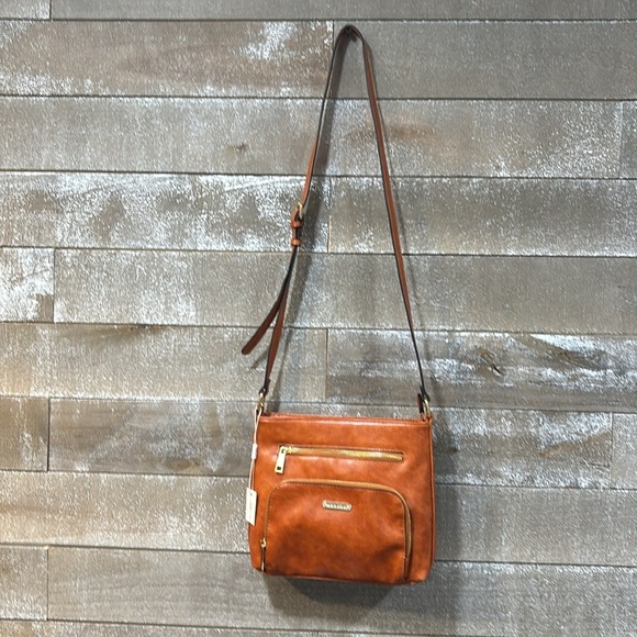 CLUCI brown shoulder crossbody bag - Picture 2 of 14